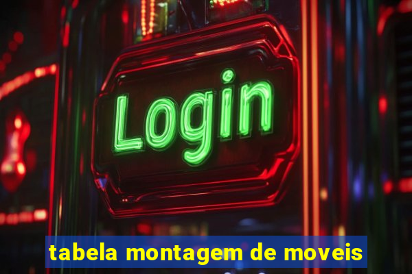 tabela montagem de moveis